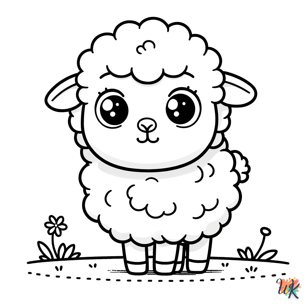 Pecora 8 Disegni da Colorare Pecora 6